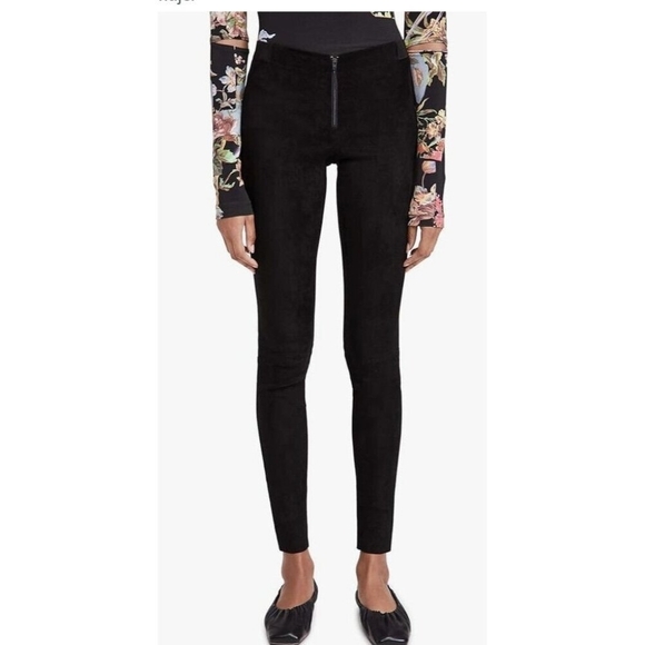 alice + olivia Women's Front Zip Leggings Sze 6 - Picture 1 of 8